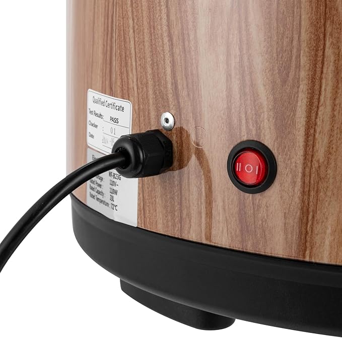 Commercial Rice Warmer, 23L/24.3Qt Electric Food Warmer, 110W Electric Soup Warmers with Adjustable Temperature and Non-Stick Inner Pot for Restaurant Party, Warm Function Only, NOT Cooker