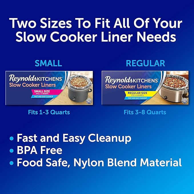 Reynolds Kitchens Slow Cooker Liners, Regular (4 Count, Pack of 12)
