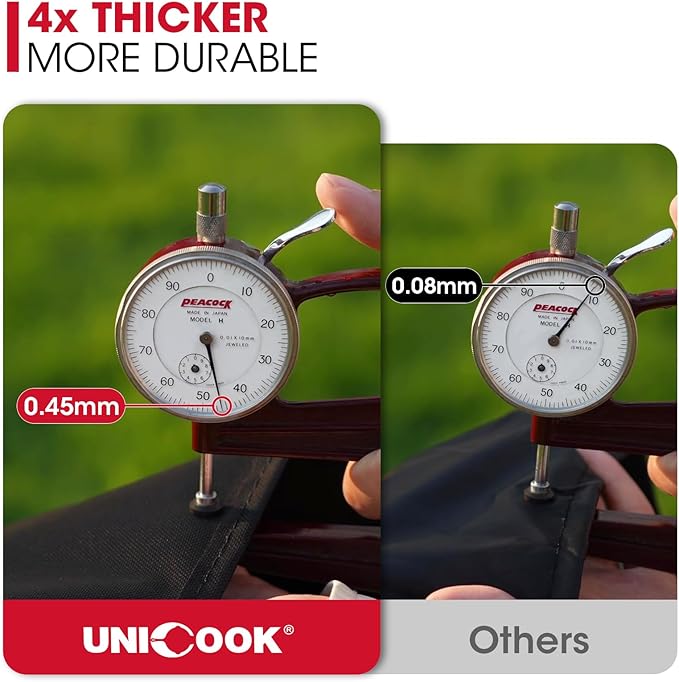 Unicook 2 Burner Grill Cover 32 Inch, Outdoor Small BBQ Cover with Side Handles and Straps, Heavy Duty Waterproof, Compatible for Weber Char-Broil Nexgrill Gas Grills with Collapsed Side Tables