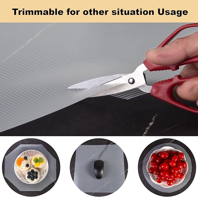 2 Rolls Thickened Shelf Liner, 16 in x 20 FEET Non-Slip Cabinet Liner, Washable Oil-Proof Contact Paper for Kitchen Drawer, Cabinet, Shelves, Refrigerator, Storage, Desks, Non Adhesive