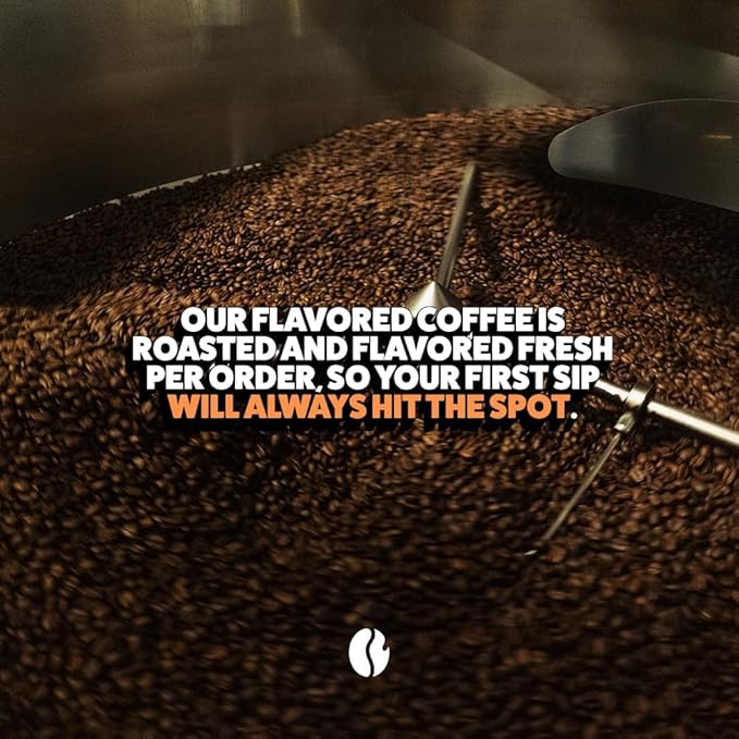 Fresh Roasted Coffee, Pumpkin Spice Flavored Coffee, 12 oz, Medium Roast, Kosher, Ground