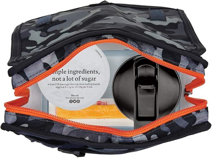 PackIt짰 Freezable Lunch Bag, Charcoal Camo, Built with EcoFreeze짰 Technology, Foldable, Reusable, Zip and Velcro Closure with Buckle Handle, Designed for Work Lunch and Fresh Lunch On the Go