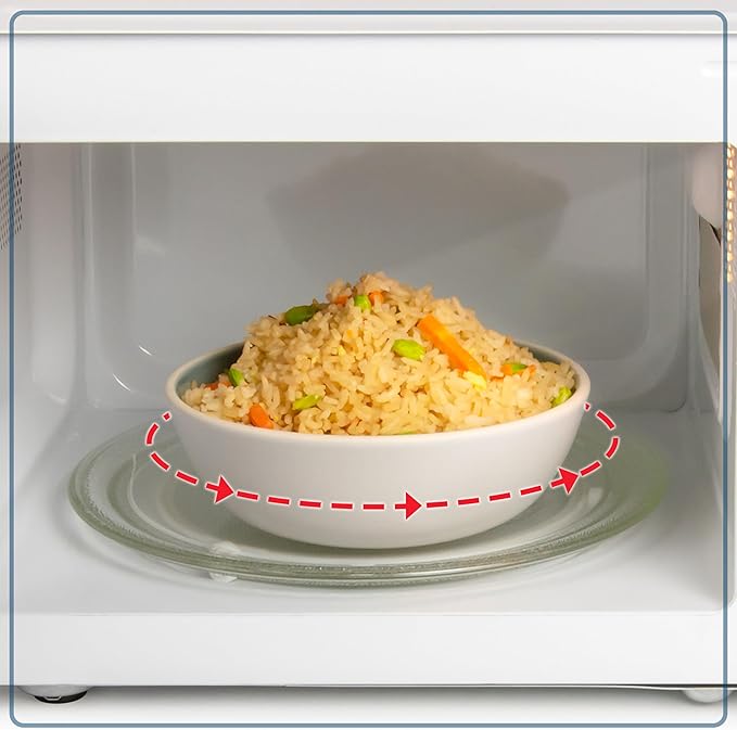 Nostalgia Retro 1000W Microwave Oven 1.1 Cu Ft Capacity ??Child Safety Lock, 8 Auto-Cook Settings ??Countertop Kitchen Appliance ??White
