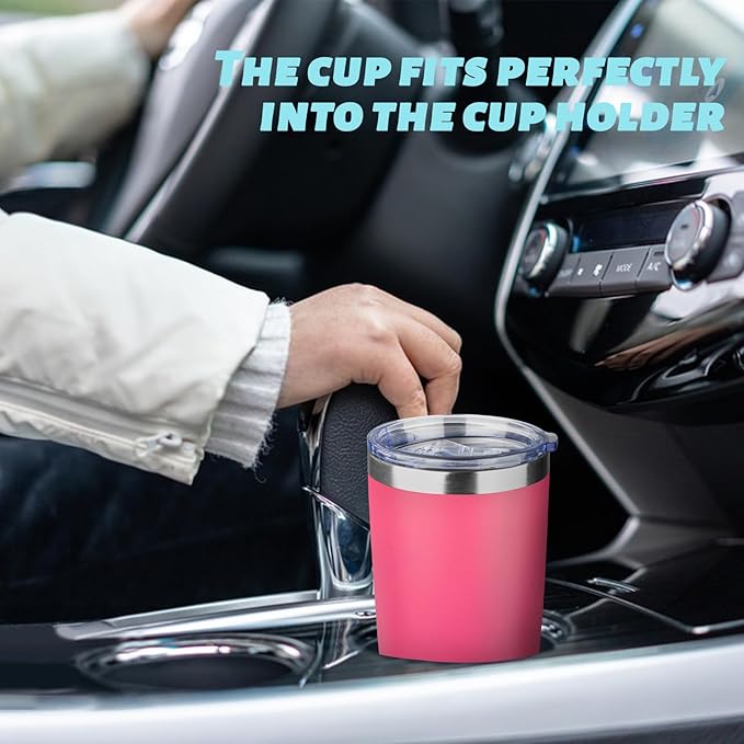 ATIKZHE 20oz Tumbler with Straw and Brush, Stainless Steel Vacuum Insulated tumbler, Double Wall Insulated Coffee Tumbler for Outdoor, Home, Travel,Office (peach竊?pcs)