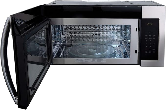 RecPro RV Microwave Over The Range 30" Convection Oven | Stainless Steel | 120V AC | 900W | Camper Microwave | Direct Replacement for Greystone and High Pointe