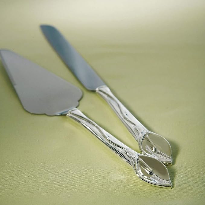 Weddingstar Cake Knife and Serving Set - Calla Lily