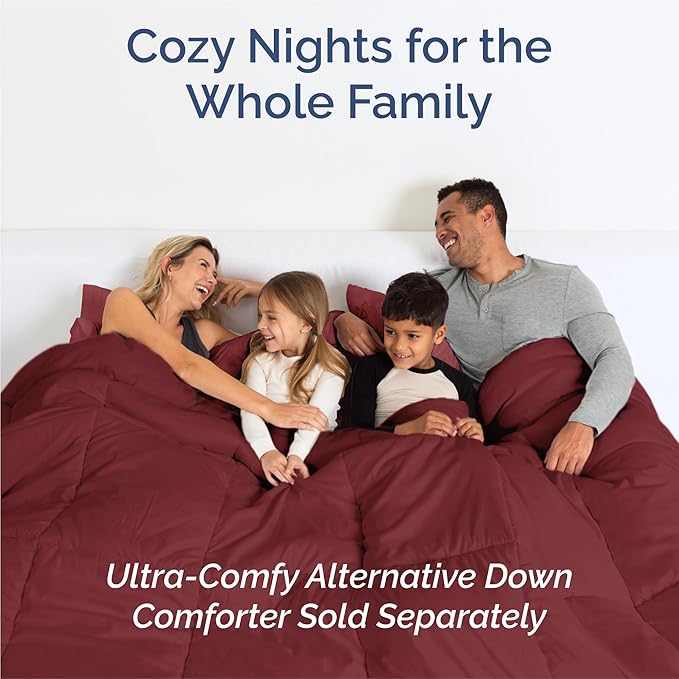 King 6 Piece Sheet Set - Cooling & Breathable Bed Sheets - Hotel Luxury Bed Sheets for Women, Men, Kids & Teens - Comfy Bedding w/Deep Pockets & Easy Fit - Soft & Wrinkle Free - King Burgundy Sheets