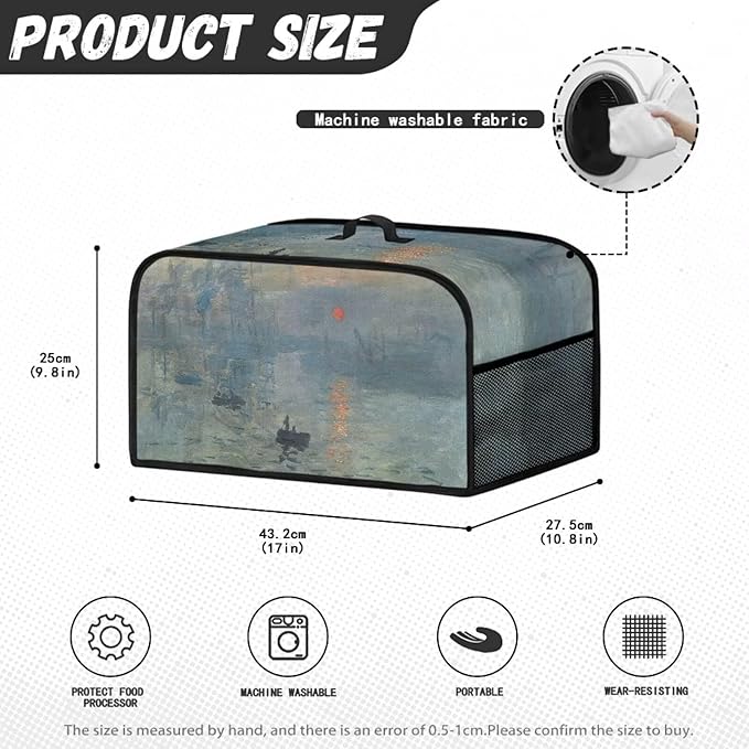 6-8 Quart Slow Cooker Cover Up for Van Gogh Painting 3d Print Decor Protect Slow Cooker Kitchen Decorative Appliance Covers