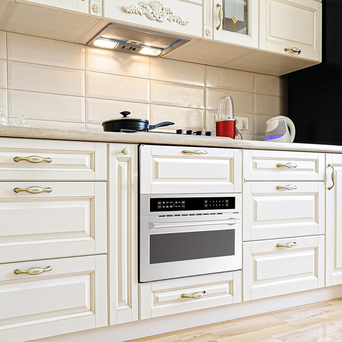 30Inch Microwave Convection Oven, 1.6 Cu. Ft. Built-In Microwave Oven with Air Fryer, Child Safety Lock, Drop Down Door, Touch Control, for Versatile Cooking Solutions