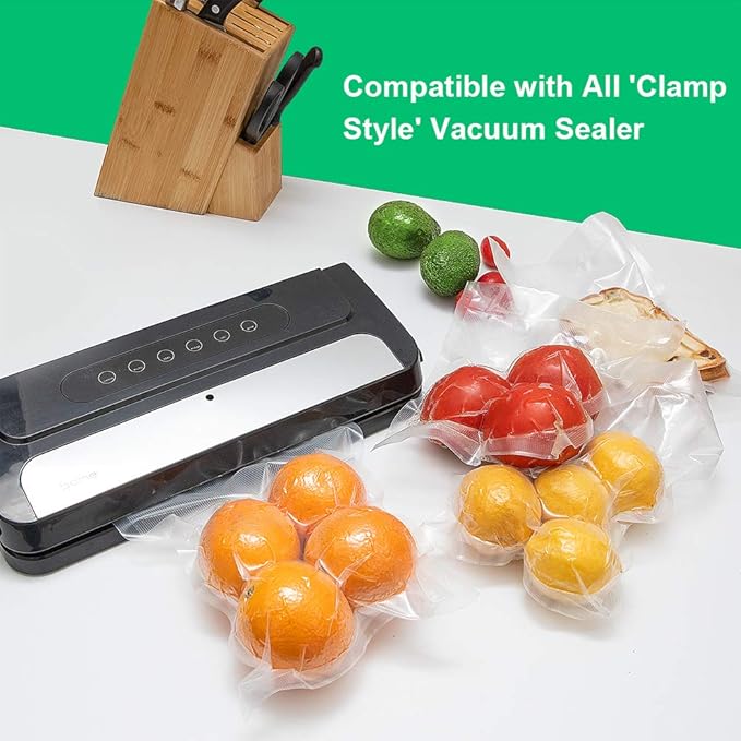 6 Pack 8"x20'(3Rolls) and 11"x20' (3Rolls) Vacuum Sealer Bags Rolls with BPA Free,Heavy Duty,Great for Vac Storage or Sous Vide Cooking