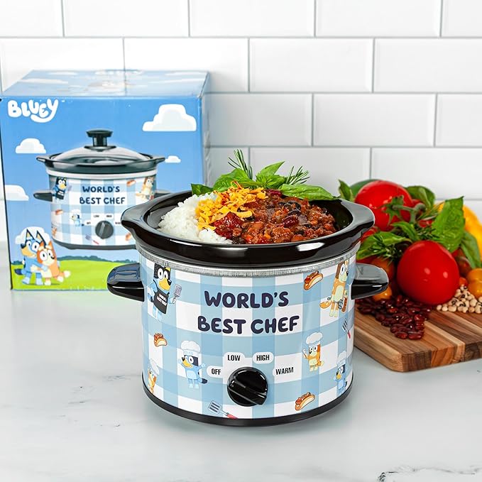 Uncanny Brands Bluey 2qt Slow Cooker - Small Kitchen Appliance