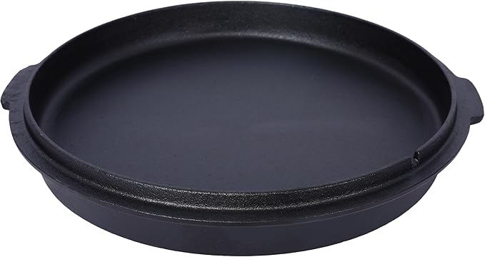 Cast Iron Camping Dutch Oven with Lid Lifter and Rack, 2-In-1 Pre-Seasoned Skillet Lid Cooking Pan with Pull Ring, Use on the Stove, on the Grill, Campfire & Stovetop Safe, 4.5 Quart/6 Quart/8 Quart/12 Quart (12 QT with Lid lifter & Rack)