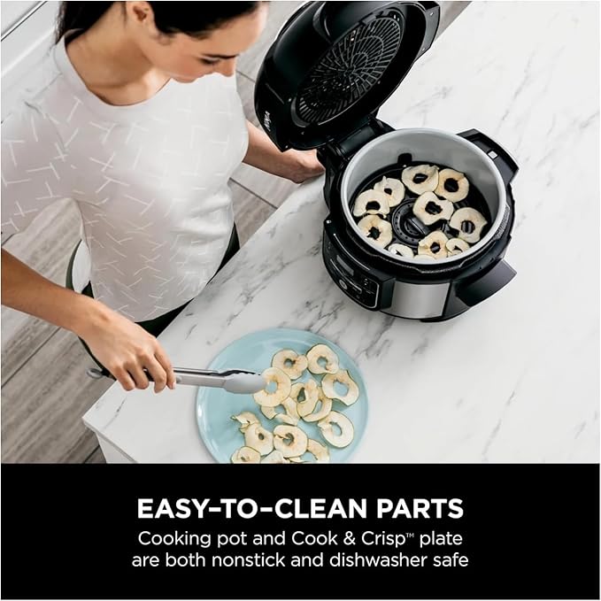 Niin-ja Foodi 10-in-1 Pressure Cooker & Air Fryer, 5 Quart - Stainless Steel Multi-Cooker with Precise Heating - Perfect Holiday Gift & Healthy Fast Cooking (FD 101)