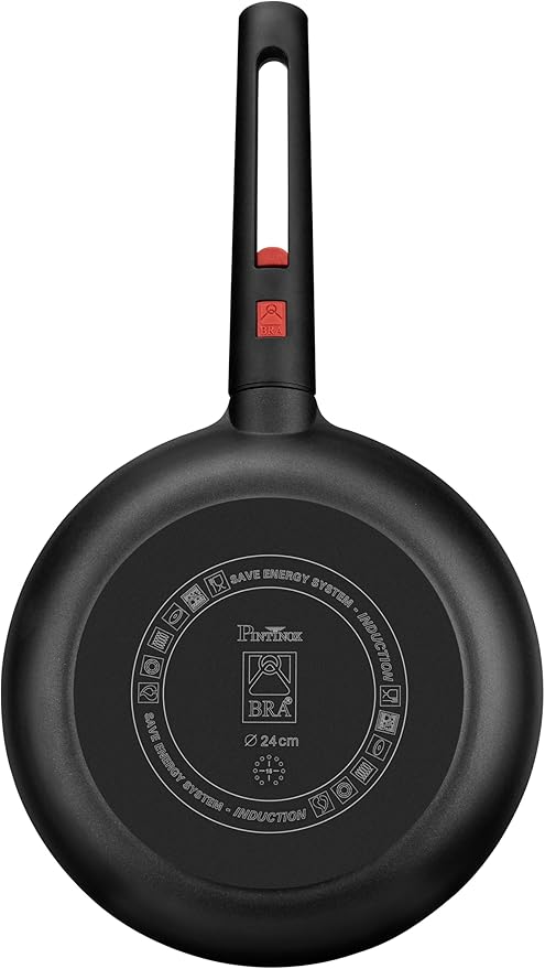 BRA COOKWARE Infinity Nonstick Frying Pan | 8-Inch Cast Aluminum Skillet | PFOA/PFAS Free Fry Pan | All Cooktops (incl Induction) Searing Skillet | Oven Safe up to 425째F (w/o Removable Handle)
