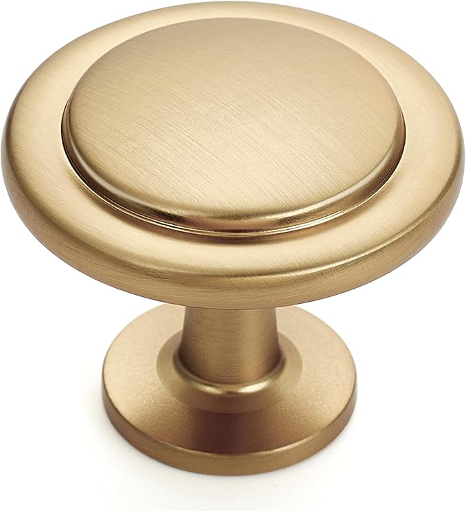 Ravinte 45 Pack 1-1/4 inch Kitchen Cabinet Knobs Champagne Bronze Dresser Zinc Pulls Door Drawer Handles for Dresser Drawers