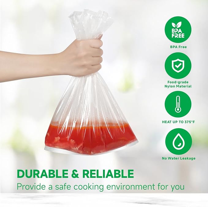 Slow Cooker Liners 3-8 Quart, Cooking Bags Large Size 13"x 21", Slow Cooker Bags Disposable Oval Large For Crock Pot (30)