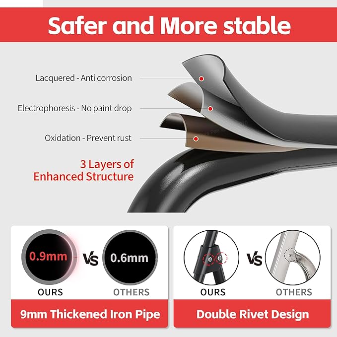 Foldable Stepstool Stair Ladders - 2-Stepping Extension Tall Heavy Duty with Handrails, 800Lbs for Home Adults Kitchen, Closet Indoor House Extendable Step Ladder Stool