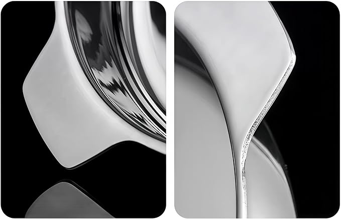 Stainless steel circular Roasting Pan for Oven or frying pan,Suitable for all heat sources,Toaster Oven Tray Pans,Hotel Pan,heavy-duty stainless steel with handle,Dishwasher Safe (W:20.7in;H:2.1in)