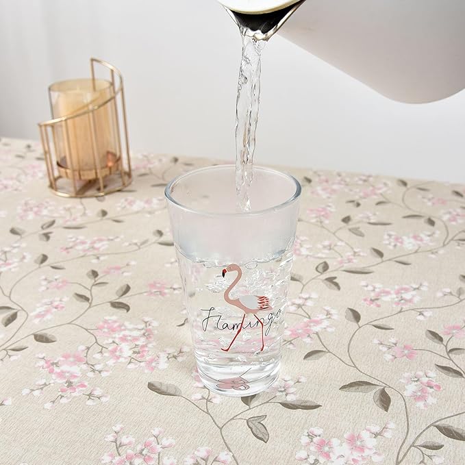 LOHASCASA Vinyl Oilcloth Tablecloth Oblong Spillproof Waterproof Wipeable Thick PVC Plastic Oblong Tablecloths for Dining Table Eid Tablecloths - 54 x 84 Inch