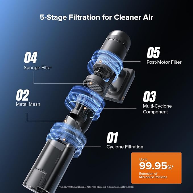 roborock H60 Hub Ultra Cordless Vacuum Cleaner with Auto-Empty Dock, Upgraded 210AW Suction Stick Vacuum Cleaners for Home and Pet Hair, 90-Min Runtime, Anti-Tangle Brush, 140째 LED Dust Detection
