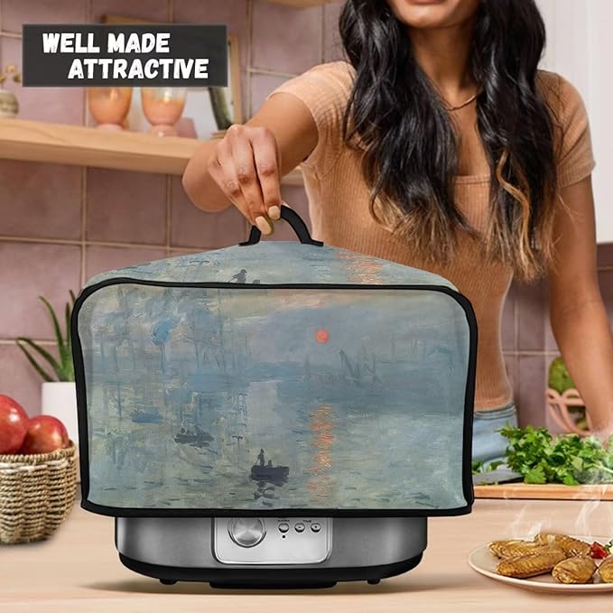 6-8 Quart Slow Cooker Cover Up for Van Gogh Painting 3d Print Decor Protect Slow Cooker Kitchen Decorative Appliance Covers