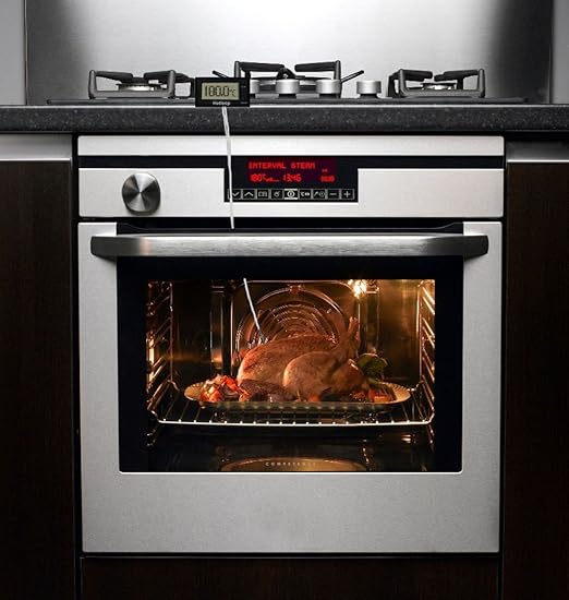 Digital Oven Thermometer Heat Resistant up to 572째F/300째C, LCD