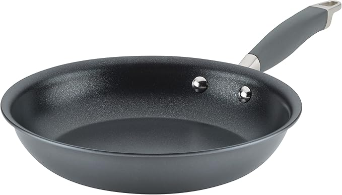 Anolon Advanced Home Hard Anodized Nonstick Skillet, 10.25 Inch ??10 Inch Fry Pan, Non Stick Saute Pan, Durable Cooking Skillet - Moonstone