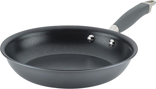 Anolon Advanced Home Hard Anodized Nonstick Skillet, 10.25 Inch ??10 Inch Fry Pan, Non Stick Saute Pan, Durable Cooking Skillet - Moonstone