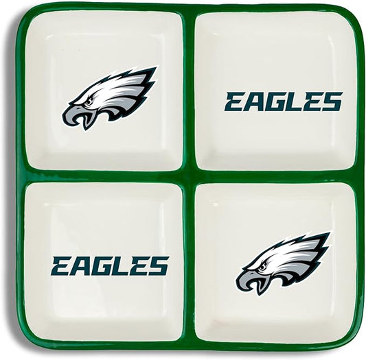 The Memory Company | Licensed NFL 4-Section Ceramic Plate