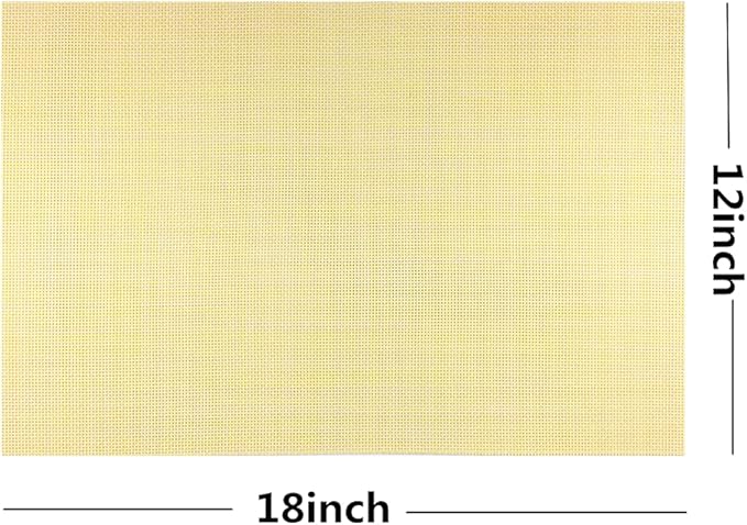 WAZAIGUR Placemats Easy to Clean Crisscross Woven Vinyl Place Mats Durable Non-Slip Heat Resistant Table Mats Placemats for Kitchen Table Set of 4,Yellow