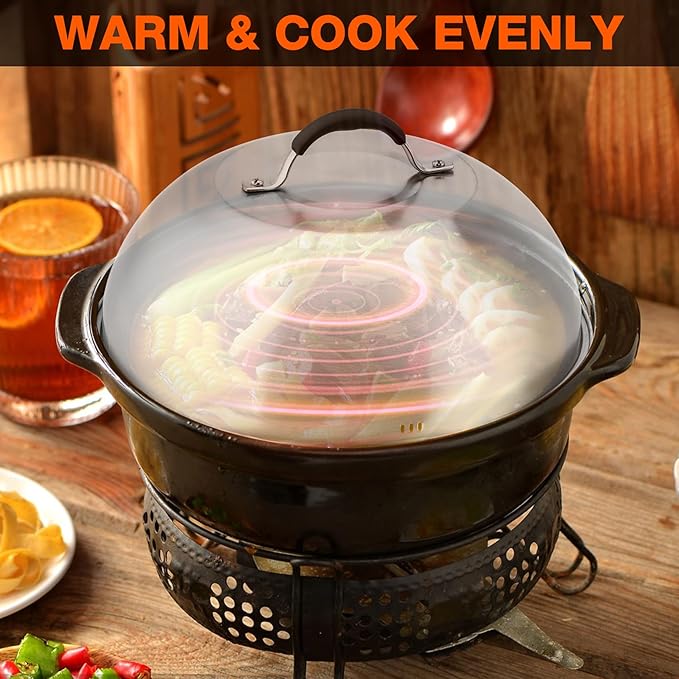 only fire Chesse Melting Dome,9 Inch &12 Inch Heavy Duty Round Basting Steam Cover,Stainless Steel Griddle Accessories for Flat Top Griddle Grill Indoor or Outdoor,2PCS,Dishwasher Safe