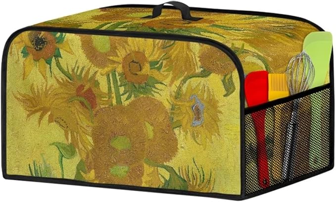 Van Gogh Paintings Slow Cooker Cover Compatible with Crock-Pot 6-8 Qt Slow Cookers Cover Oval Dust Protection Appliances Cover Machine Washable