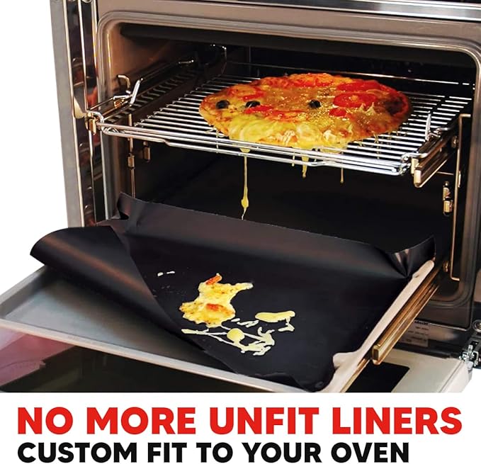 Teflon Liner Roll for Ovens, Stovetops & Grills (75??x 17?? - Custom Cut to Size & Shape Needed - Versatile Non-Stick Teflon Mat, Can Use As Oven Liner, Grill Mat, Stovetop Cover, Baking Sheet, etc.
