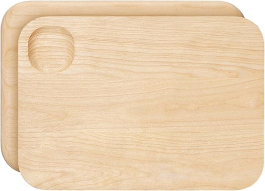 Caraway Cutting Board - Small (10 x 7?? - Double Sided Wood Cutting Board - Made From FSC-Certified Birch Wood - Food-Safe Mineral Oil & Wax Finish