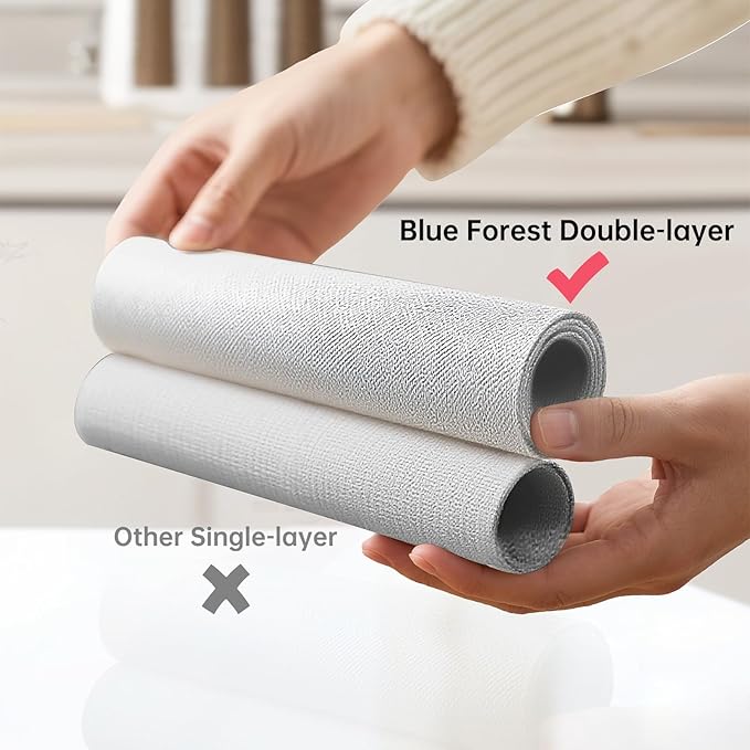 Blue Forest | Rectangular Faux Linen Placemats Set of 4 | Dual- Layered Thickened for Durability | Heat Resistant | Machine Washable | Wrinkle Free for Easy Care Indoor/Outdoor Use - Cream Beige