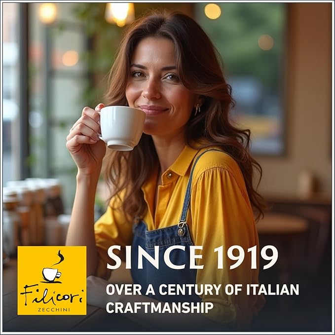 Filicori Zecchini Italian Espresso Beans ??Whole Bean Coffee Medium Roast Arabica & Robusta Blend ??Low Acidity, Slow Roasted ??Kav챔 2.2lb Bag
