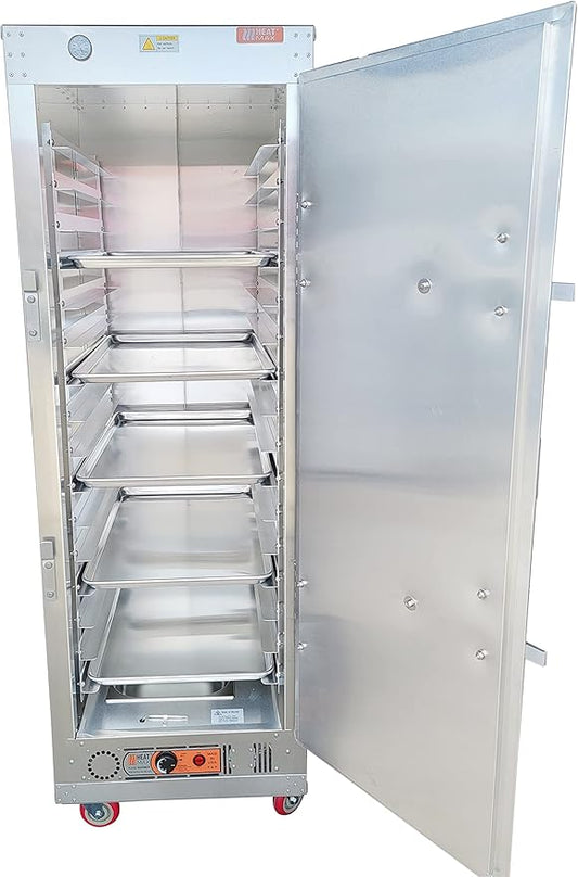 HeatMax 6 Foot Commercial Electric Food Warmer Holding Cabinet. Made in USA with Service and Support, Fits Full Size Sheet Pans, Churches, Schools, Catering, Fully Assembled, 120V Plug