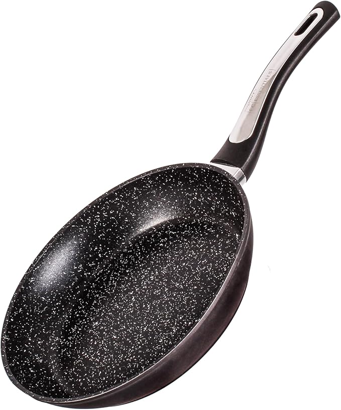 Berghoff Essentials 3Pc Non-stick Fry Pan Set, Ferno-Green, 100% Non-Toxic, Free of PFOA, Lead & Cadmium Coating, Induction Cooktop Ready, Stay-cool Handle, Even Heat