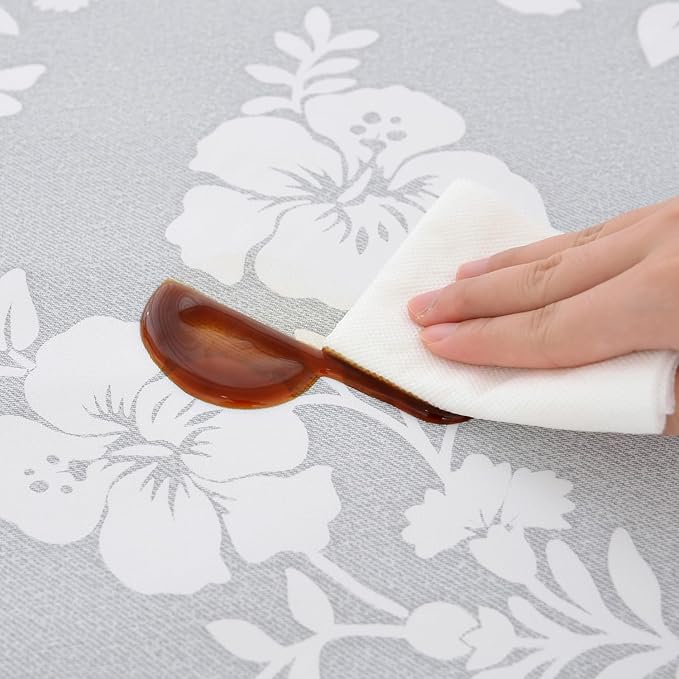 LOHASCASA Sunflower Vinyl Tablecloth for Rectangle Tables, Waterproof PVC Plastic Table Cloth Covers Oblong Oval Oilcloth Wipeable Tablecloths for 7 Foot Large Picnic Table Outdoor Camping 54x84 Inch