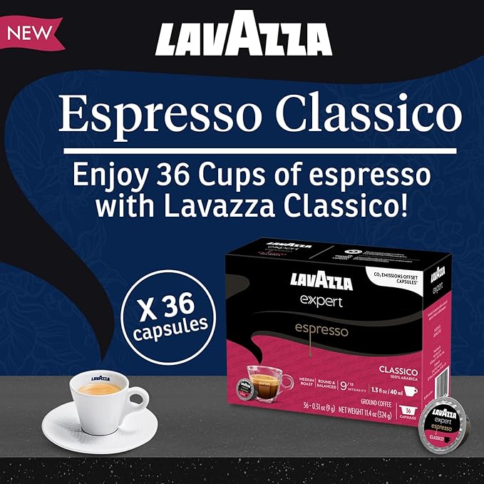 Lavazza Expert Coffee Pods Variety Pack ??72 Count (36 Each) ??Includes Aroma Più Espresso & Gusto Intenso Double Shot Capsules ??Keto-Friendly, Bold Italian Flavor ??Compatible with All Lavazza LB Machines