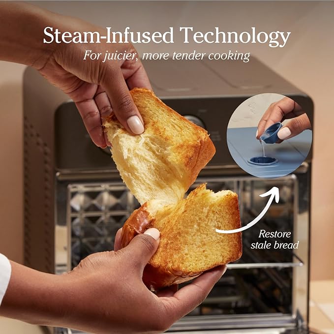 Our Place Large Wonder Oven | 6-in-1 Stainless Steel Air Fryer Toaster Oven Combo with Basket, Rack, Pan & Tray | 3-Rack, 32 QT, Large Capacity - Toast, Roast, Bake, Reheat, Broil & Steam | Spice