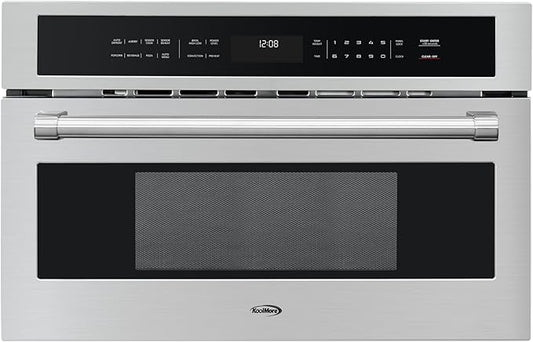 KoolMore 30 in. Built-in Microwave with Convection Oven and Air Fryer, 1000W Power with 10 Levels, UL Listed and 1.6 cu. ft. Capacity in Stainless-Steel (KM-CWO30-SS)