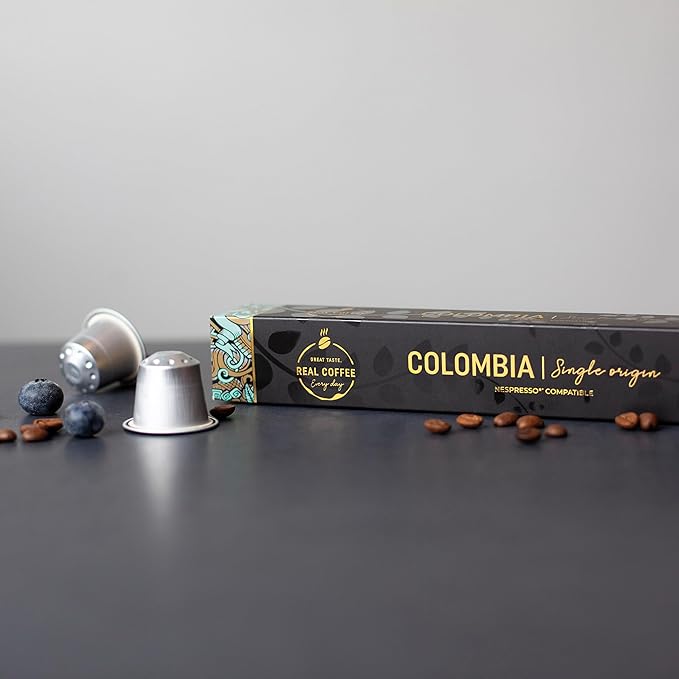Lungo Variety Pack for Nespresso | 100 Test Winning Aluminum Capsules | 2 Smooth Italian Flavors ?˜San Marino??and ?˜Colombia??| 100% Nespresso Compatible Pods