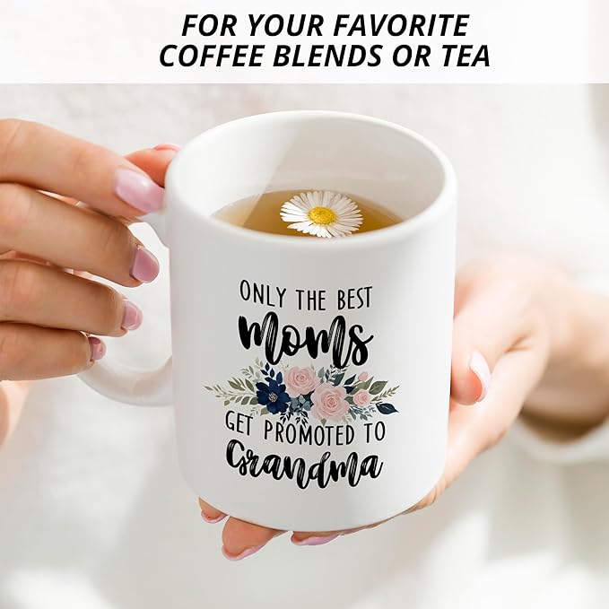 Promoted to Grandma Mug, Grandma Coffee Cups Ceramic, Grandma Coffee Mug, New Grandma Gifts, First Time Grandma Gifts, Soon to Be Grandma Gifts, Grandma Coffee Mug Gifts for Promoted to Grandma