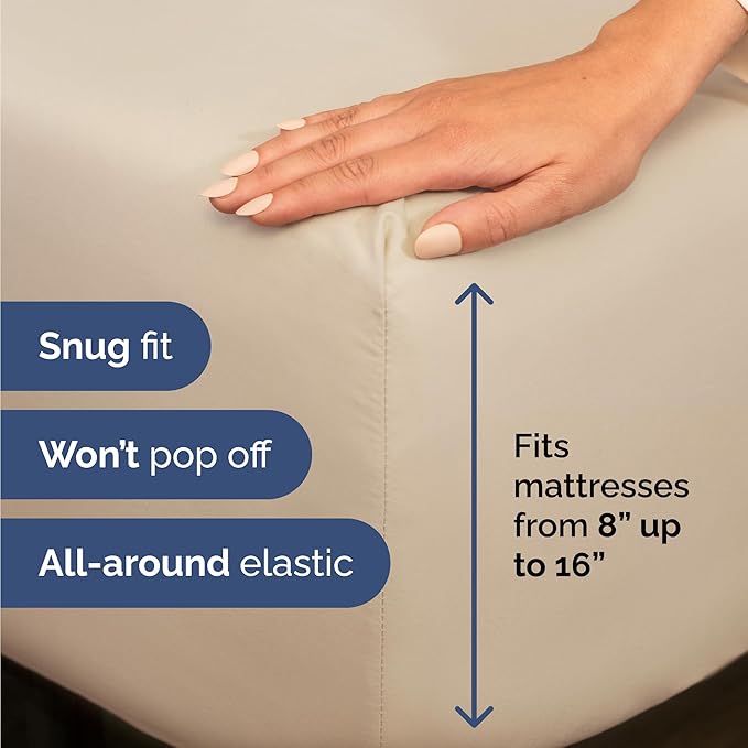 Twin 4 Piece Sheet Set - Cooling & Breathable Bed Sheets - Hotel Luxury Bed Sheets for Women, Men, Kids & Teens - Comfy Bedding with Deep Pockets & Easy Fit - Soft and Wrinkle Free - Twin Wheat Sheets
