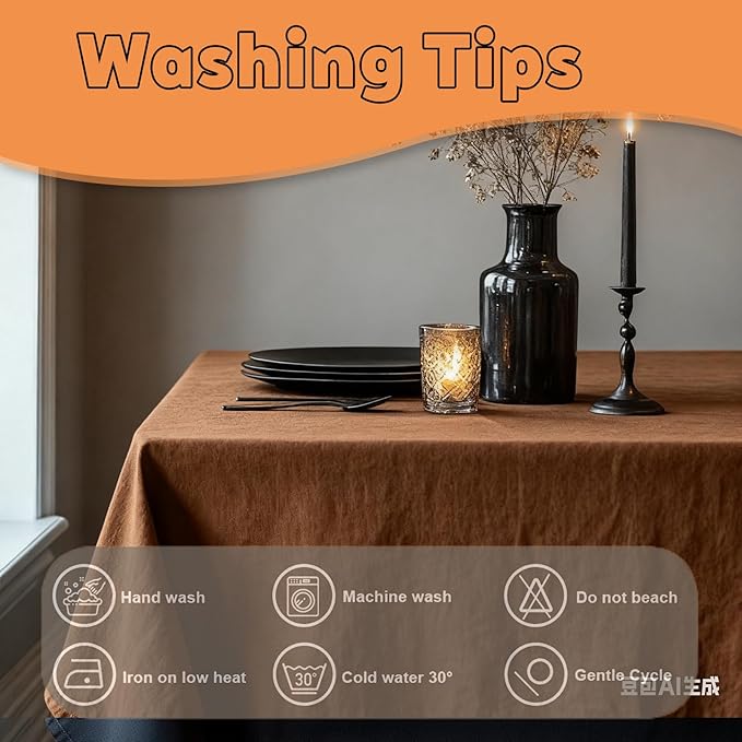 TWINPRET Rectangle Tablecloth 60 x 84 Inch, Brown Waterproof Washable Polyester Table Cloth - Stain & Oil Resistant Rectangular Table Cover for Banquet & Party (Fits 4 Foot Tables) [2 Pack]