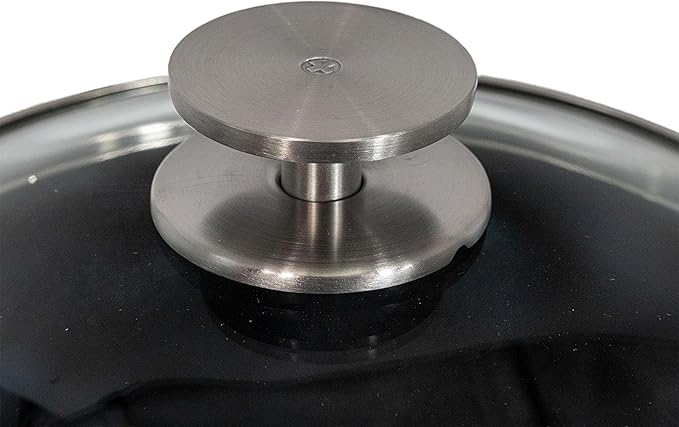 Swiss Diamond Nonstick Hybrid Ceramic and Diamond-Infused Saucepan With Glass Lid, PFAS- and PFOA-free, Dishwasher & Oven Safe Up To 500 째F (3.2 Quart)