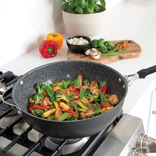 Nordic Ware Verde Ceramic Nonstick 12 Inch Wok
