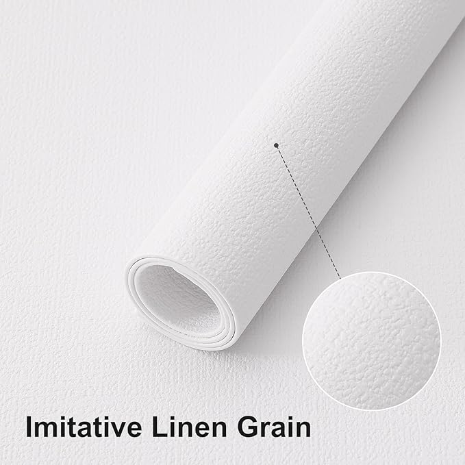 homing Faux Leather Heat Resistant Placemats 8 Packs, Waterproof Wipeable Dining PU Place Mats for Indoor & Outdoor, Easy to Clean, White