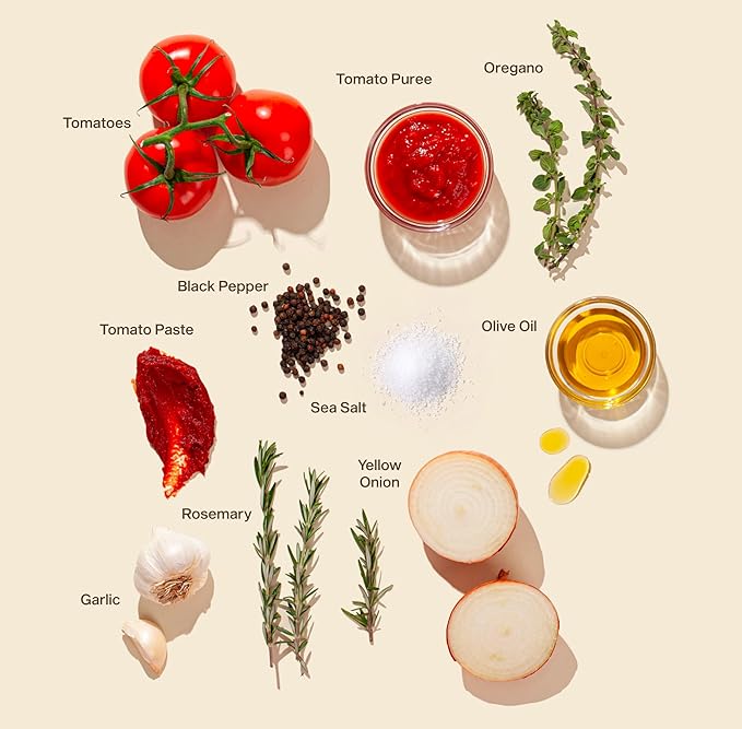 Sauz | Wild Rosemary Marinara Sauce, 25 Oz Jar (4-Pack), Gluten-Free, Non-GMO, Bold Flavor, Multi-Use Made with Clean Ingredients ??Small Batch Tomato Sauce
